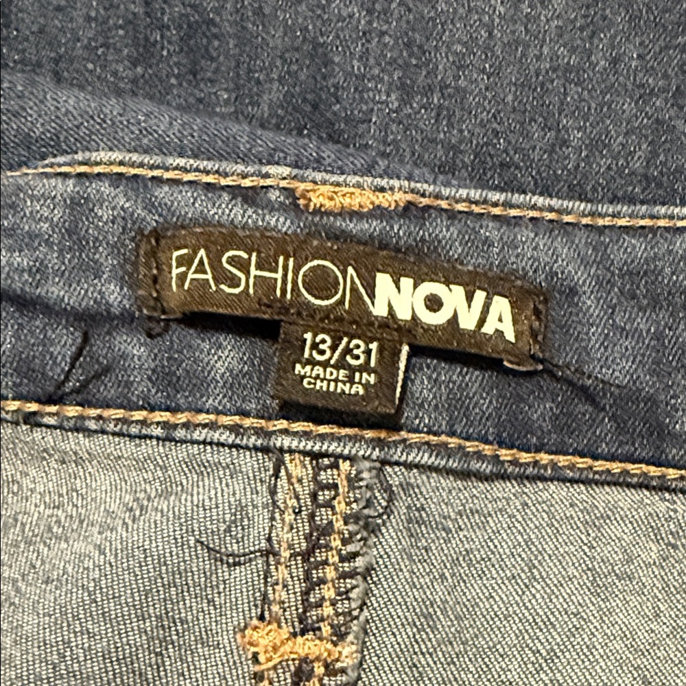 Fashion Nova Dark Blue Denim Jeans
